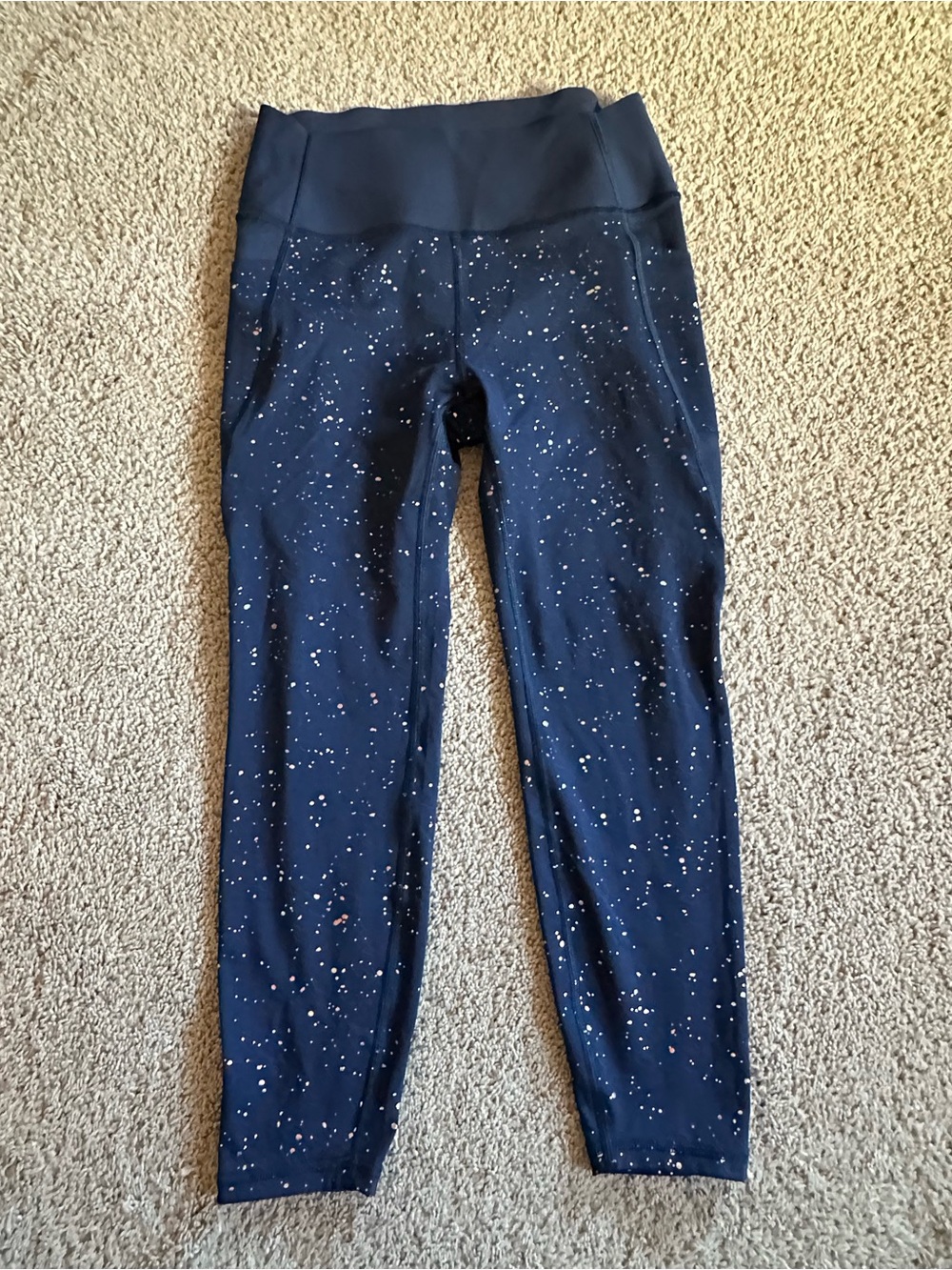 GAP Navy Leggings with Speckles.